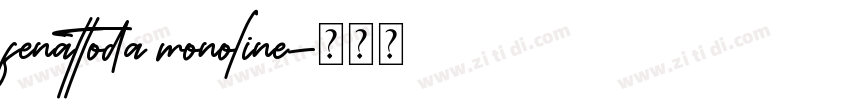 fenattoda monoline字体转换